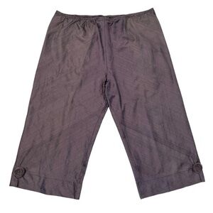 Lee Andersen Womens 1X Vamp Pants Cropped Silk Prune USA